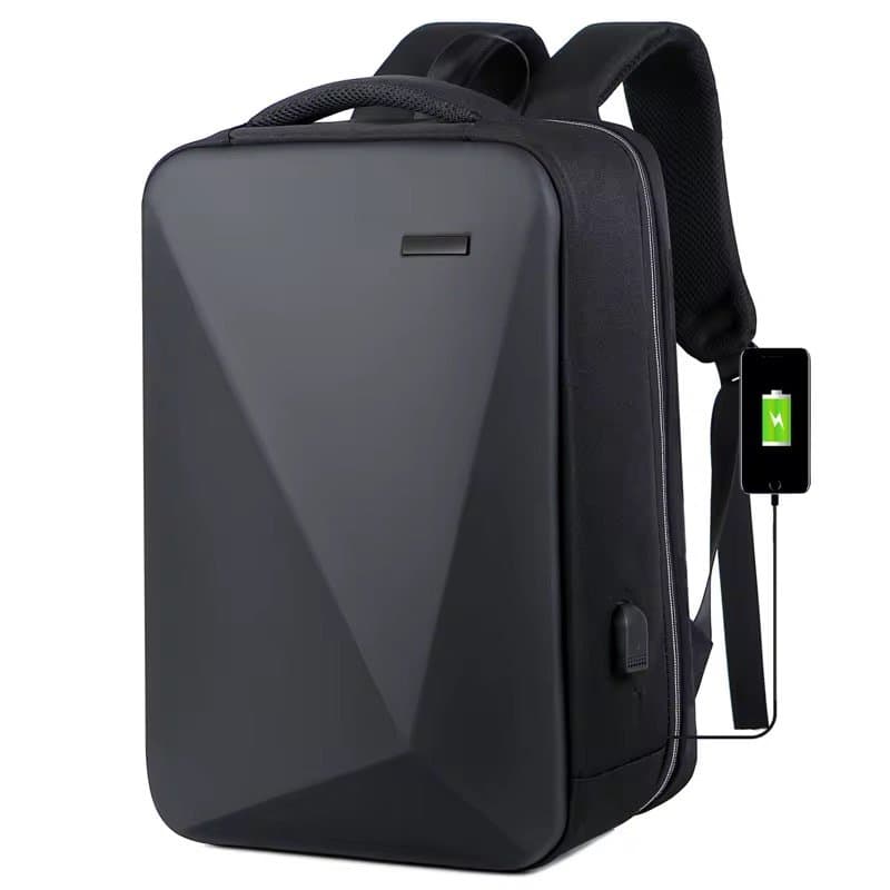 Premium Hard-Shell Anti-Theft Backpack with USB Port, 15.6" Laptop